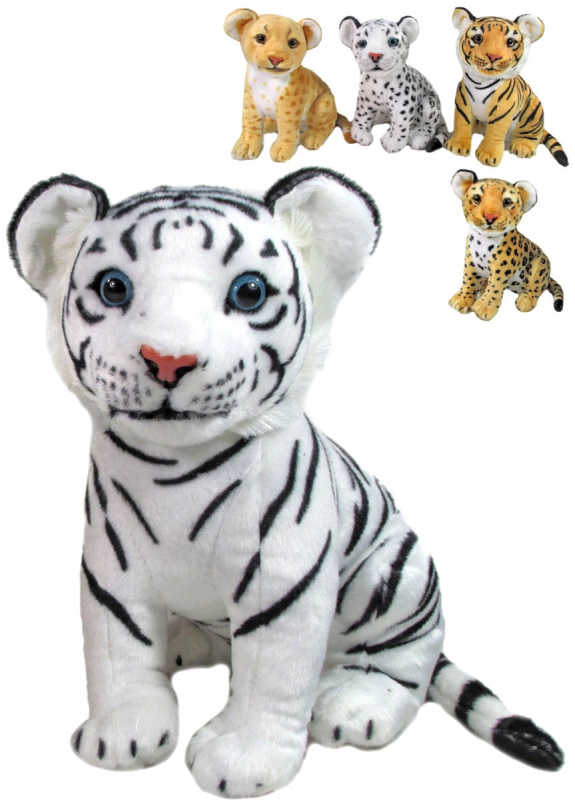Plyšové safari mládě 31 cm (tygr nebo levhart) - 1 kus