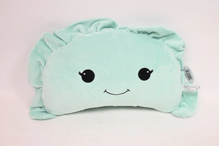 Zelený plyšový pierog s úsměvem 42 cm