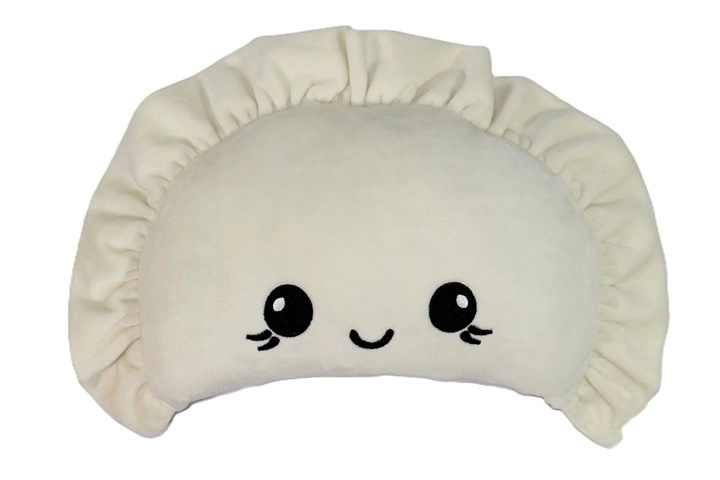 Plyšový pierog 60 cm krémový
