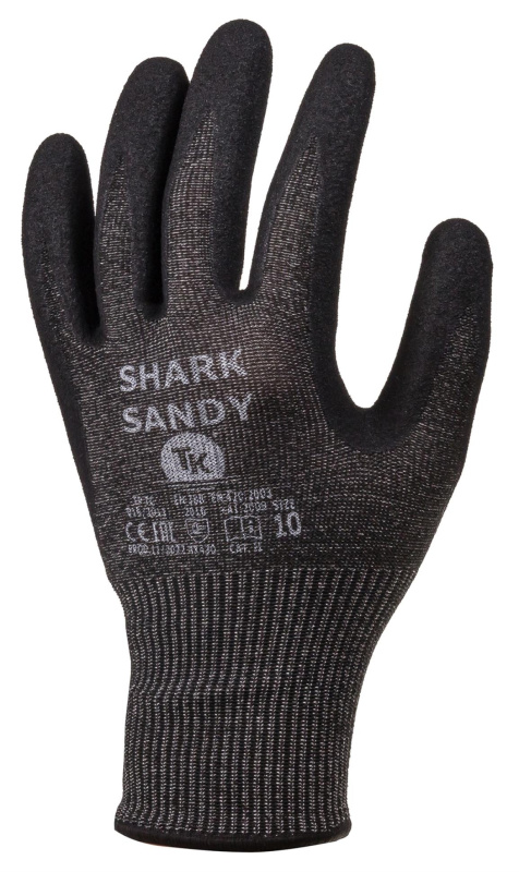 Rukavice TK Shark - protiřezné, černé, vel. 11