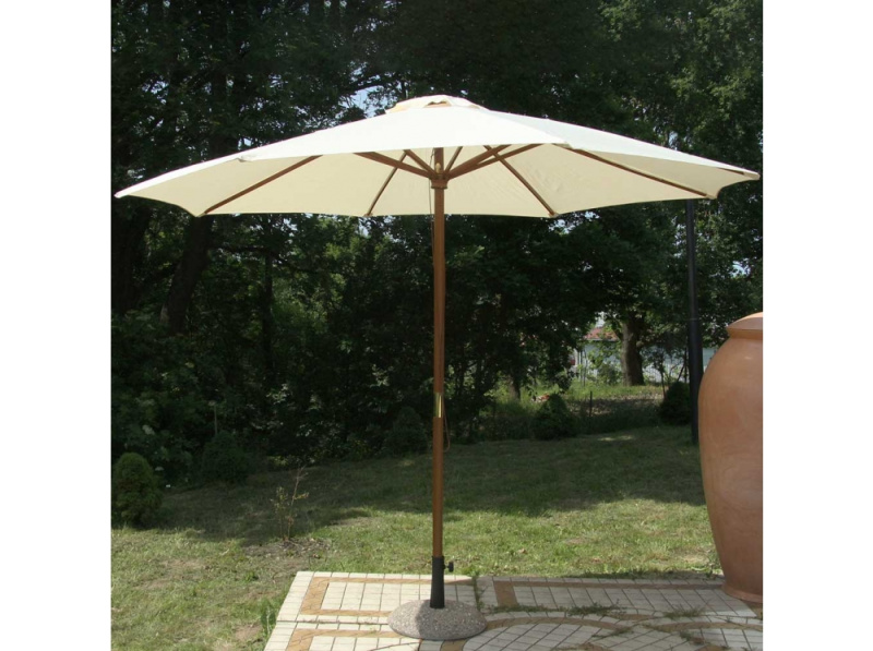 Zahradní slunečník Poly 3 m PATIO ecru