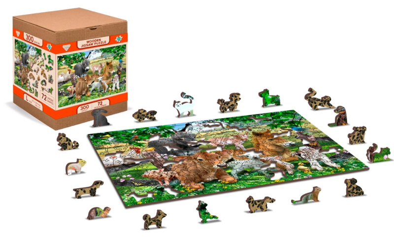 WOODEN CITY Dřevěné Mateřská školka na statku 2v1 EKO 75 dílků