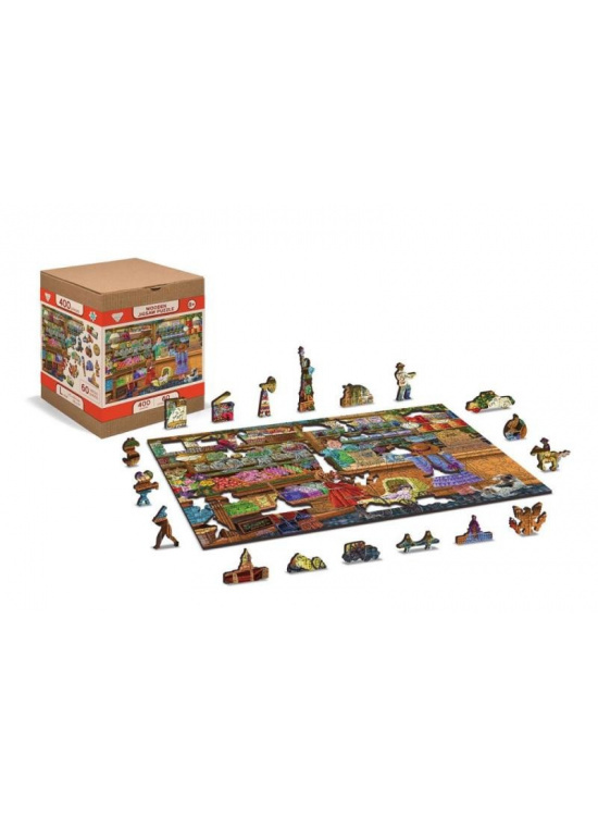 WOODEN CITY Dřevěné puzzle Sladké dobrodružství 2v1, 200 dílků EKO