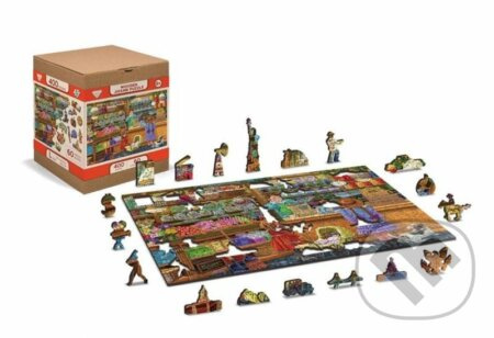 WOODEN CITY Dřevěné puzzle Sladké dobrodružství 2v1, 200 dílků EKO