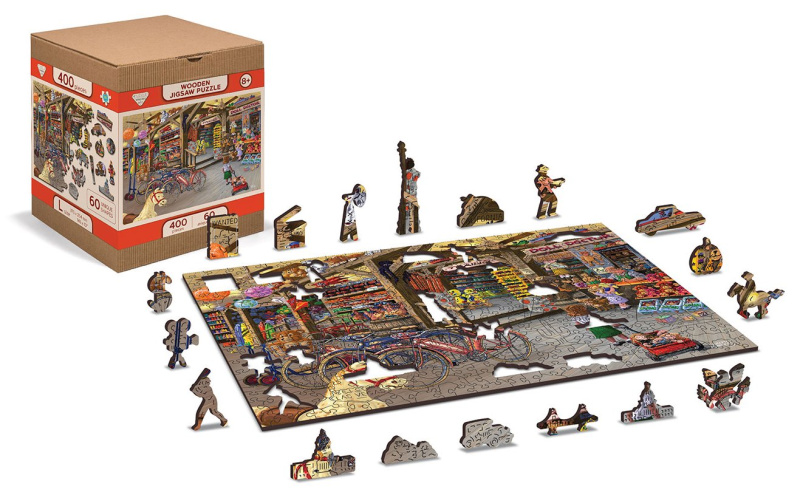 Dřevěné puzzle L, 400 dílků - V hračkářství
