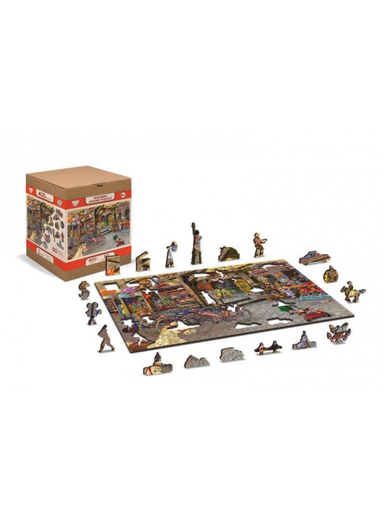 Wooden City Puzzle Hračkářství 1010 dílků, dřevěné Matyska a.s.