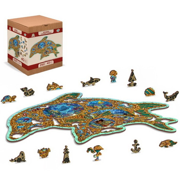 WOODEN CITY Dřevěné puzzle Klenoty moře 250 dílků EKO