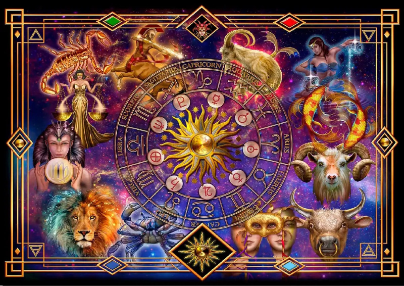 Dřevěné puzzle Zvěrokruh 4000 dílků od WOODEN CITY