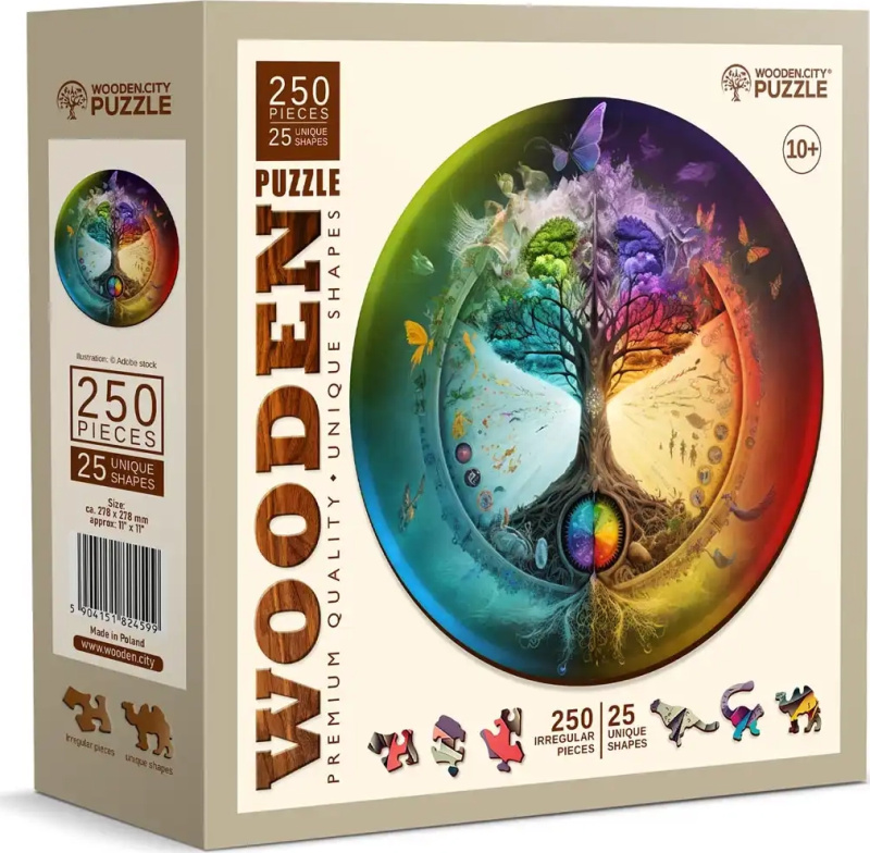 WOODEN CITY Dřevěné puzzle Strom života 250 dílků EKO