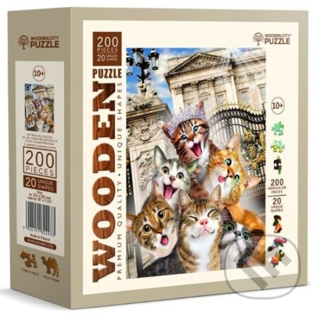 WOODEN CITY Dřevěné puzzle Koťata v Londýně 200 dílků
