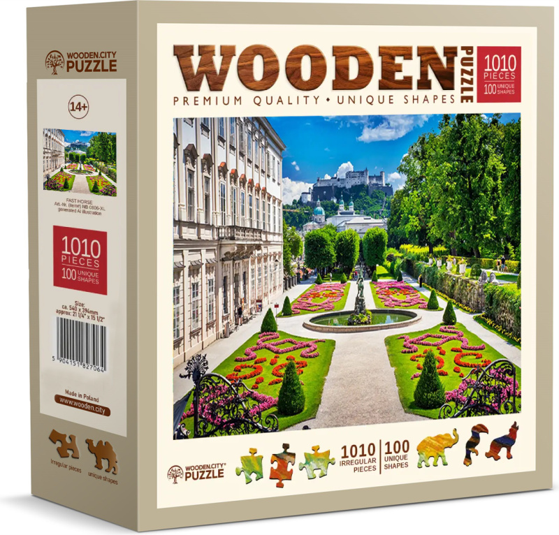 WOODEN CITY Dřevěné Zámek Mirabell 1010 dílků