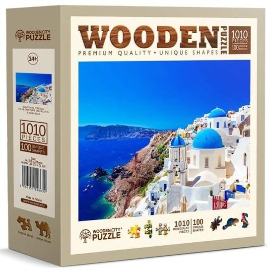 WOODEN CITY Dřevěné puzzle Santorini, Řecko 1010 dílků