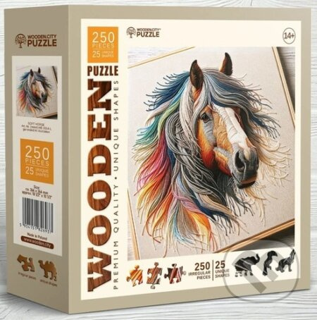 WOODEN CITY Dřevěné puzzle Jemný kůň 250 dílků