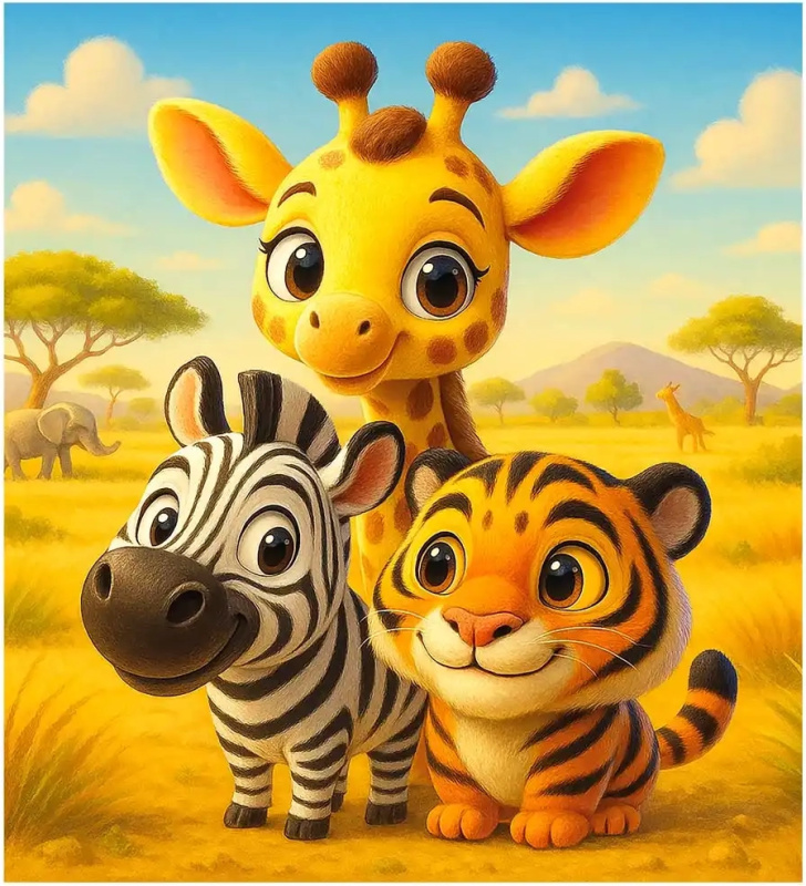 Dřevěné puzzle Přátelé 20 dílků WOODEN CITY