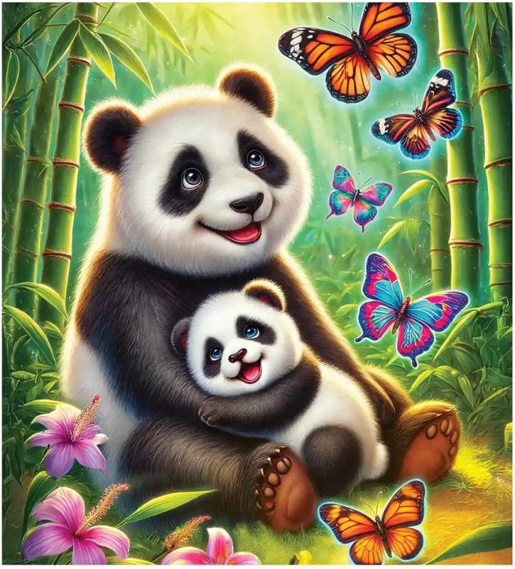 Dřevěné puzzle Wooden City – pandí dobrodružství, 20 dílků