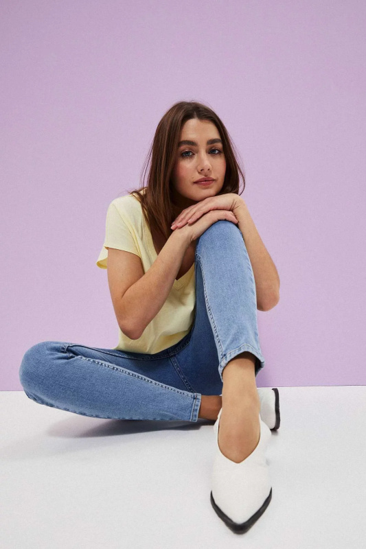 Džíny s vysokým pasem XXL