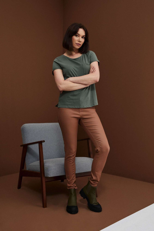 Úzké kalhoty z viskózy XXL