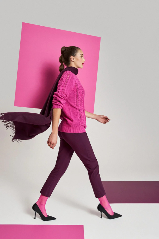 Kalhoty se záhybem XS