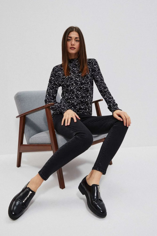 Úzké džíny s vysokým pasem XS