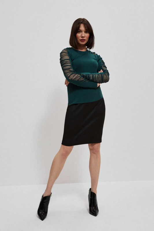 Halenka s průhlednými rukávy Velikost: M