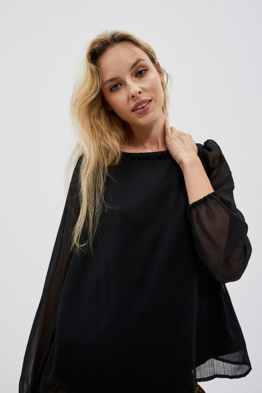 Košile s nadýchanými rukávy 46