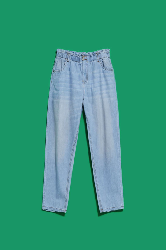 DÁMSKÉ DŽÍNY L-JE-4007 L.Modrý XL