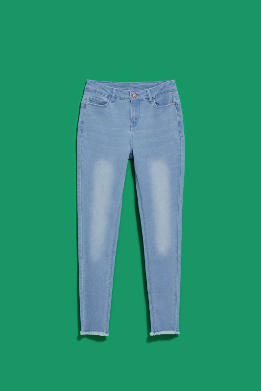 DÁMSKÉ DŽÍNY L-JE-4019 L.Modrý M