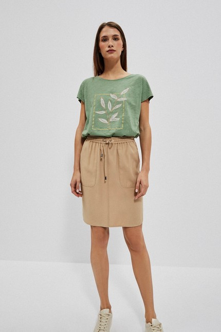 DÁMSKÁ SUKNĚ L-SC-4007 D.Béžový 36