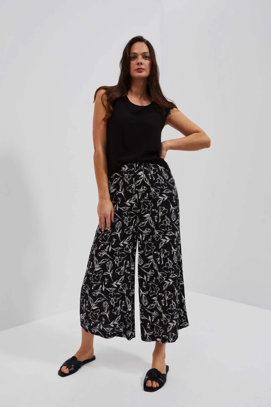 DÁMSKÉ KALHOTY L-SP-4024 ČERNÉ S