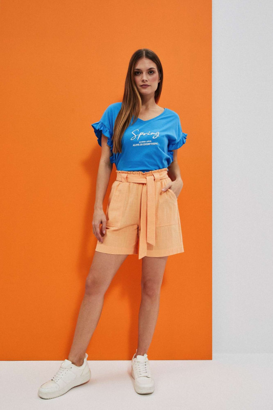 DÁMSKÉ KRAŤASY L-SH-4001 PEACH Velikost: S