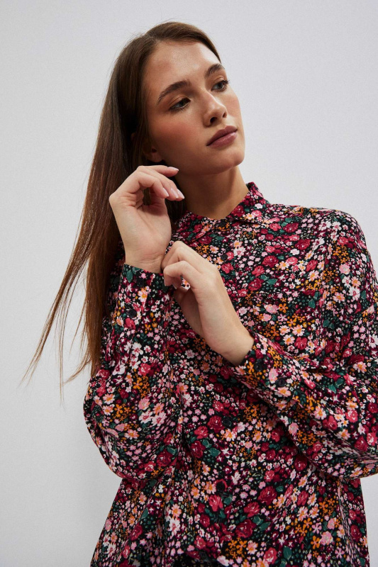 DÁMSKÁ KOŠILE L-KO-4015 ČERNÁ