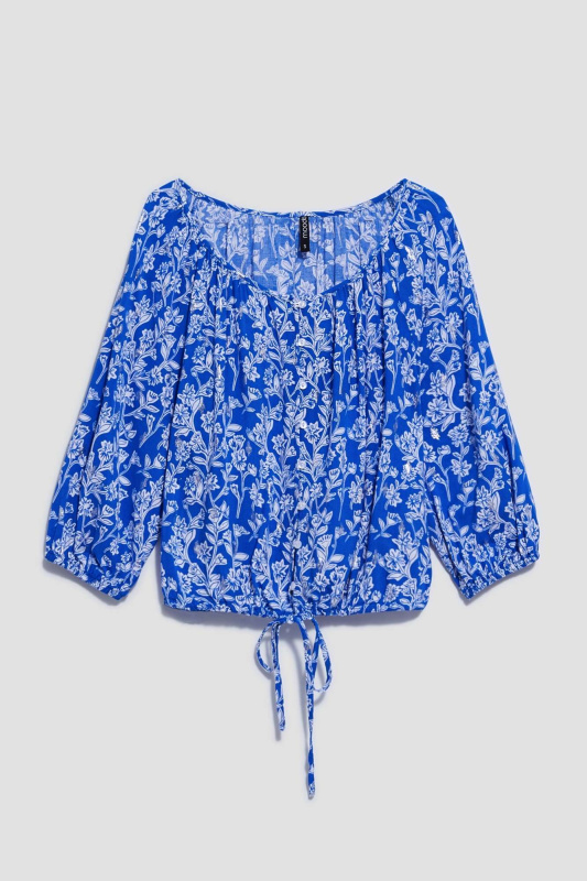 DÁMSKÁ KOŠILE L-KO-4021 MODRÁ