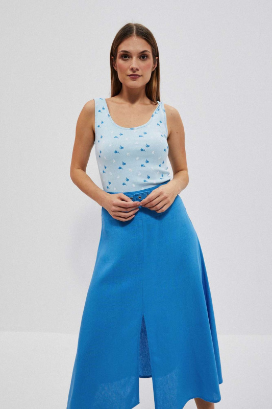 DÁMSKÝ TOP L-TS-4082 BLEDEMODRÁ S