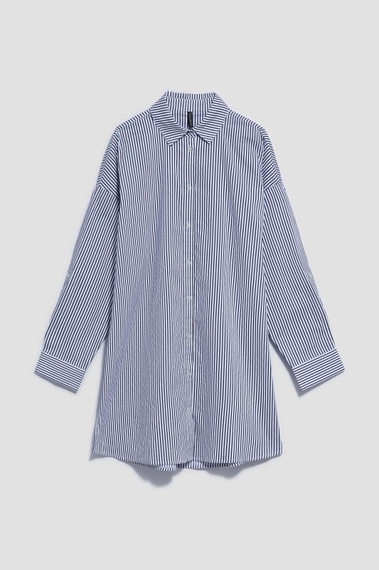 DÁMSKÁ KOŠILE L-KO-4016 BÍLÁ_NAVY XL