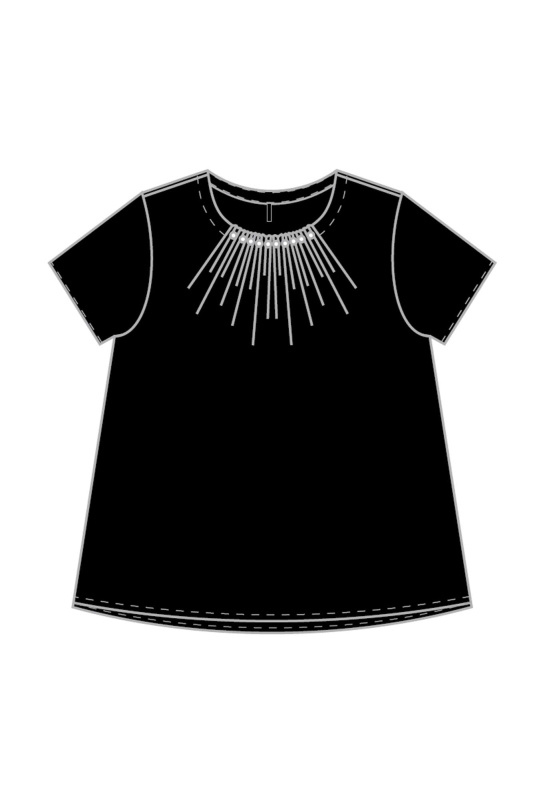 DÁMSKÁ KOŠILE L-KO-4028 ČERNÁ Velikost: XS