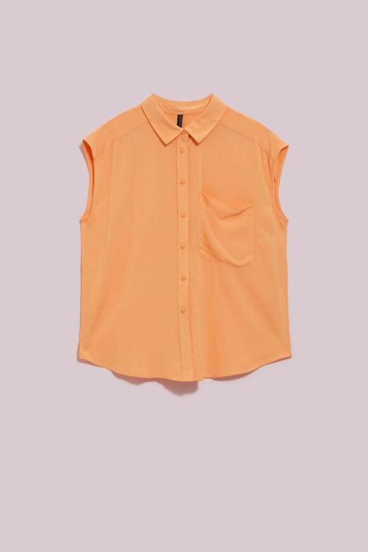 DÁMSKÁ KOŠILE L-KO-4053 PEACH Velikost: XXL