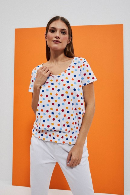 DÁMSKÉ TRIKO L-TS-4053 BÍLÉ XS