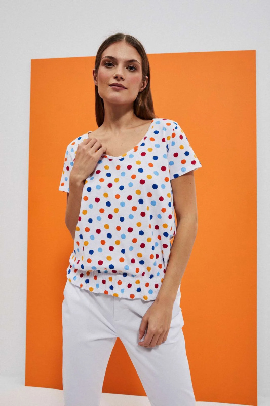 DÁMSKÉ TRIKO L-TS-4053 BÍLÉ M