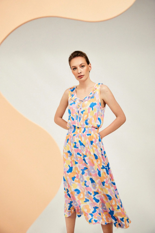 DÁMSKÉ ŠATY L-SU-4051 BÍLÉ XL