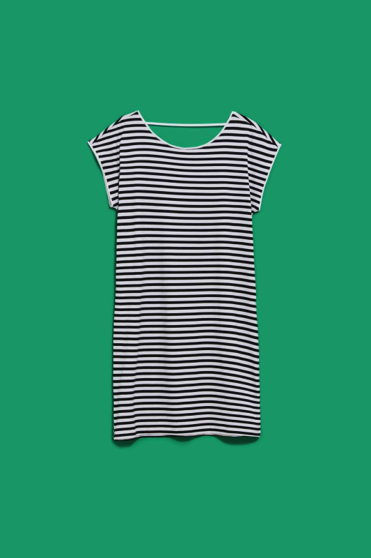 DÁMSKÉ ŠATY L-SU-4055 BÍLO_ČERNÉ XS