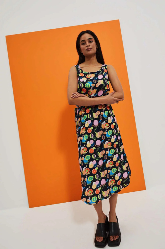 DÁMSKÉ ŠATY L-SU-4057 NAVY Velikost: 36