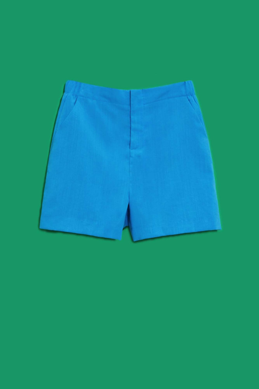 DÁMSKÉ KRAŤASY L-SH-4021 SVĚŽÍ MODRÁ L