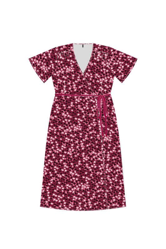 DÁMSKÉ ŠATY L-SU-4064 JAHODA Velikost: 36