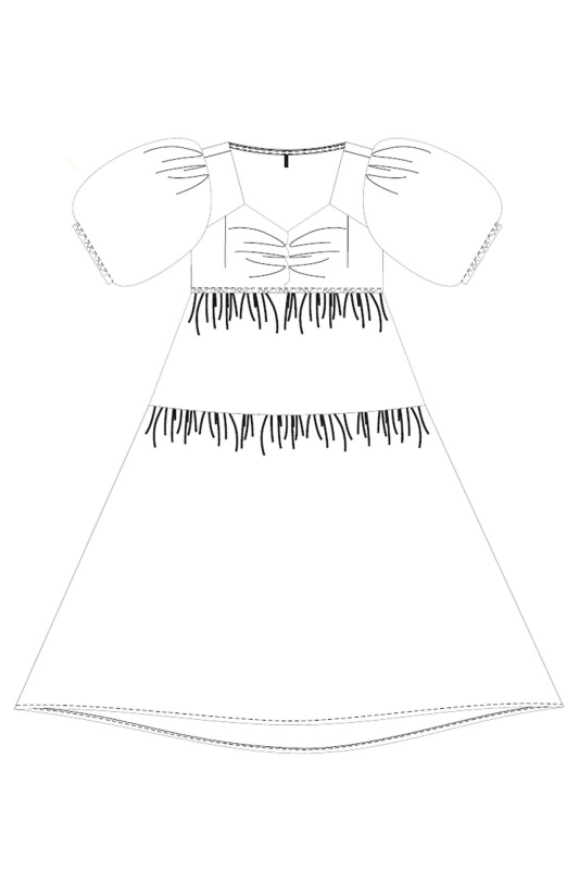 DÁMSKÉ ŠATY L-SU-4066 BÍLÉ Velikost: L