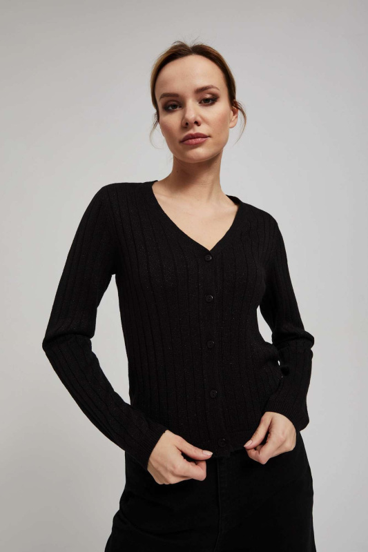 Svetr zdobený metalickou nití M