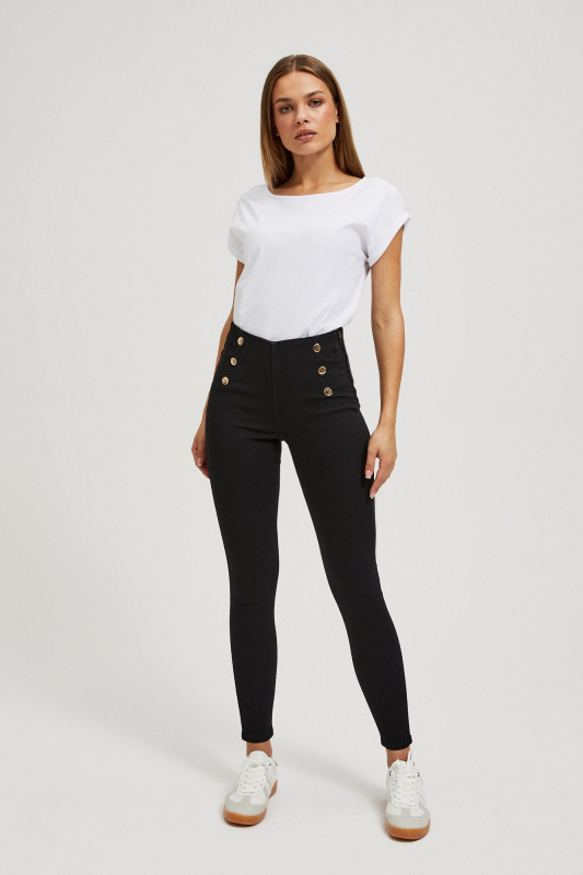 Džíny s ozdobnými knoflíky Velikost: XS