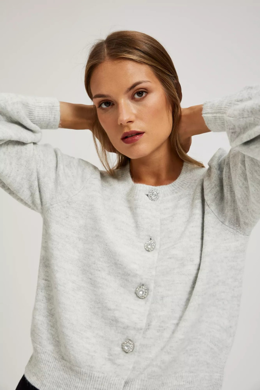 Kardigan s ozdobnými knoflíky Velikost: M