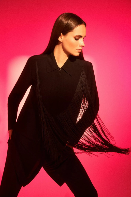 Oversize košile s třásněmi Velikost: XS