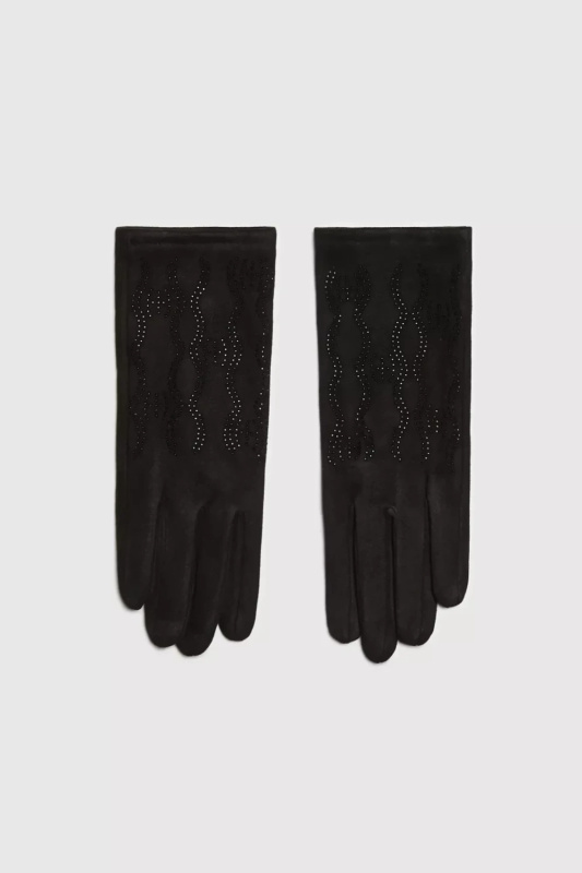 Marisse Gloves With Zircons