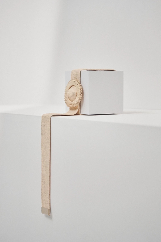 Dámský pasek MOODO - světle béžová Velikost: L